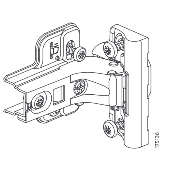 Plate And Hinge with b-in Damper 175136 replacement Part for IKEA furniture - Picture 2 of 2
